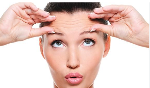face yoga before and after forehead wrinkles treatment